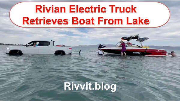 Electric truck%20launches%20boat%20into%20Big%20Bear%20Lake
